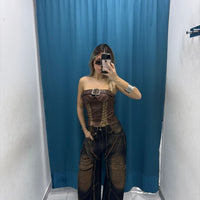 Jeans “Cognac Knee Patch” 93068