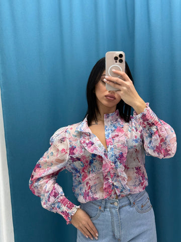 Camicia a fiori 81202