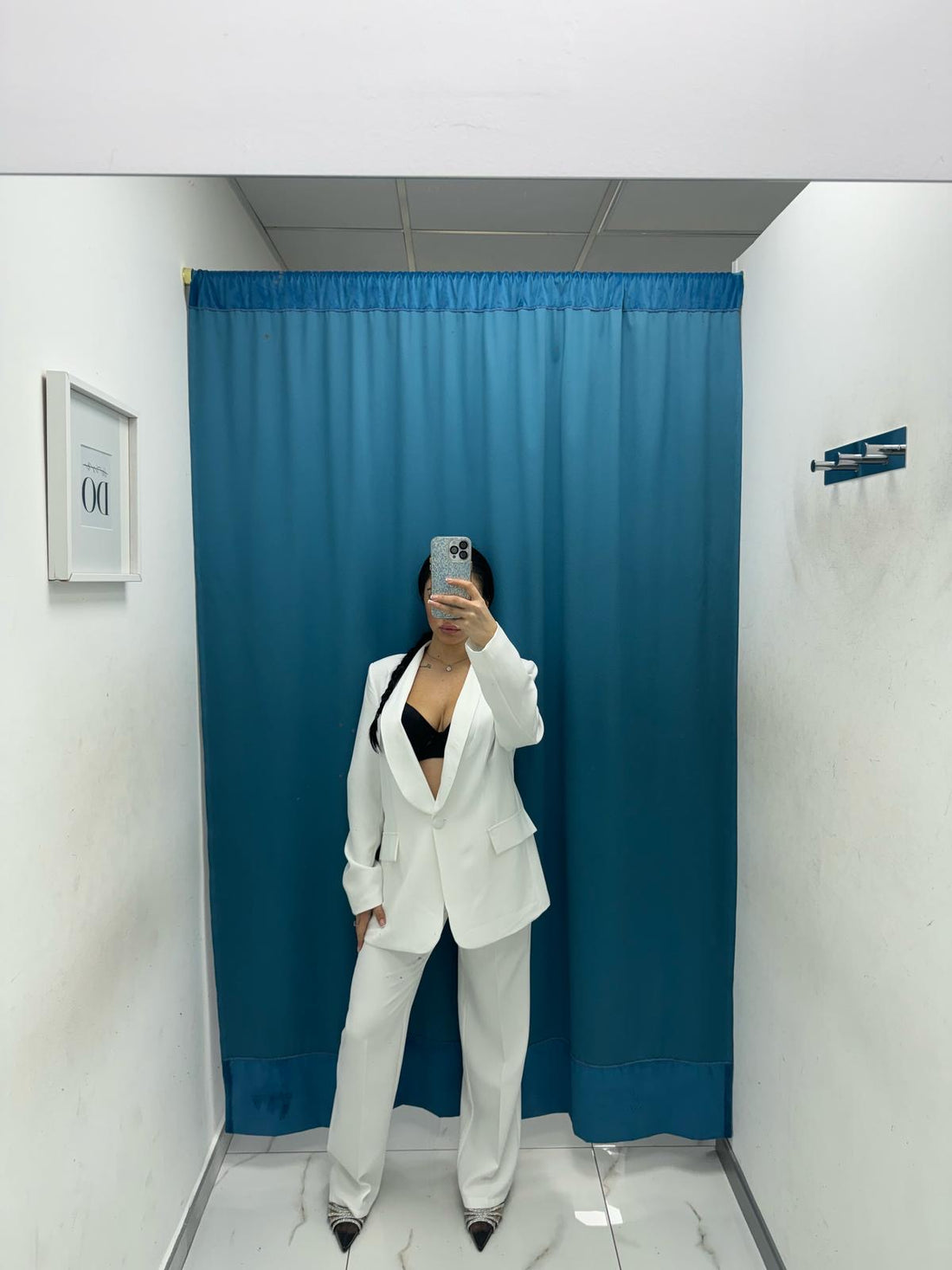 Tailleur giacca e pantalone bianco 85613