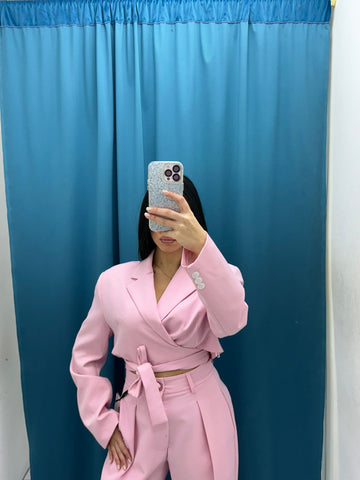 Giacca corta rosa Lumina 2219