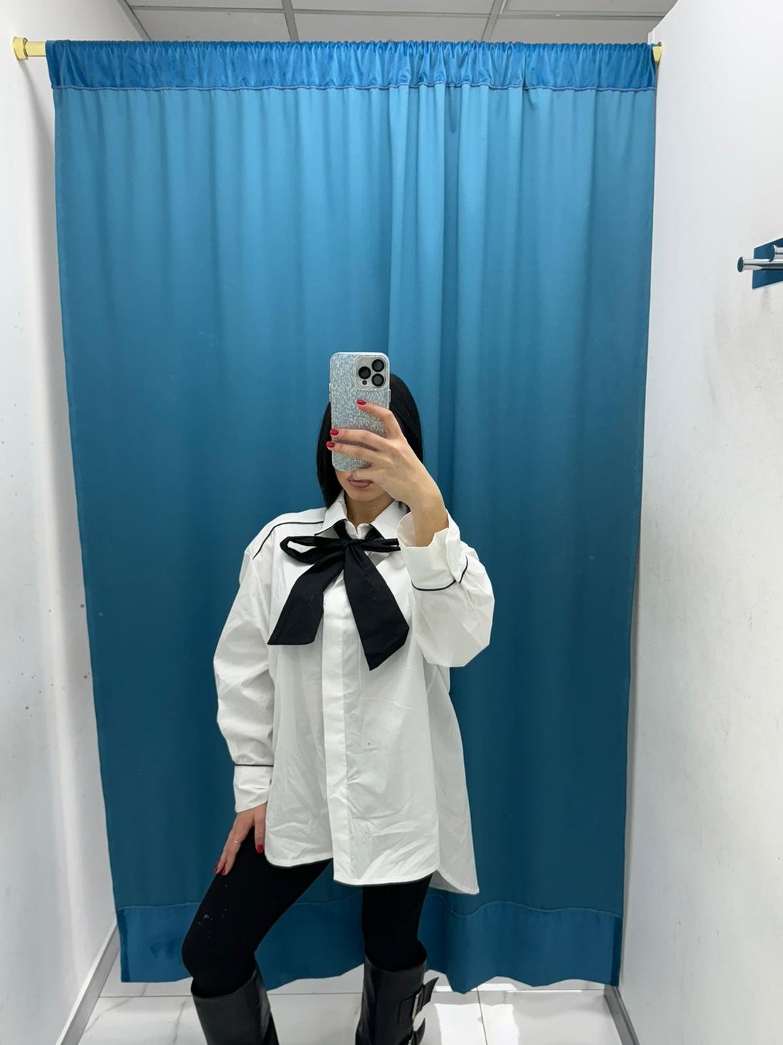 Camicia con fiocco 15933