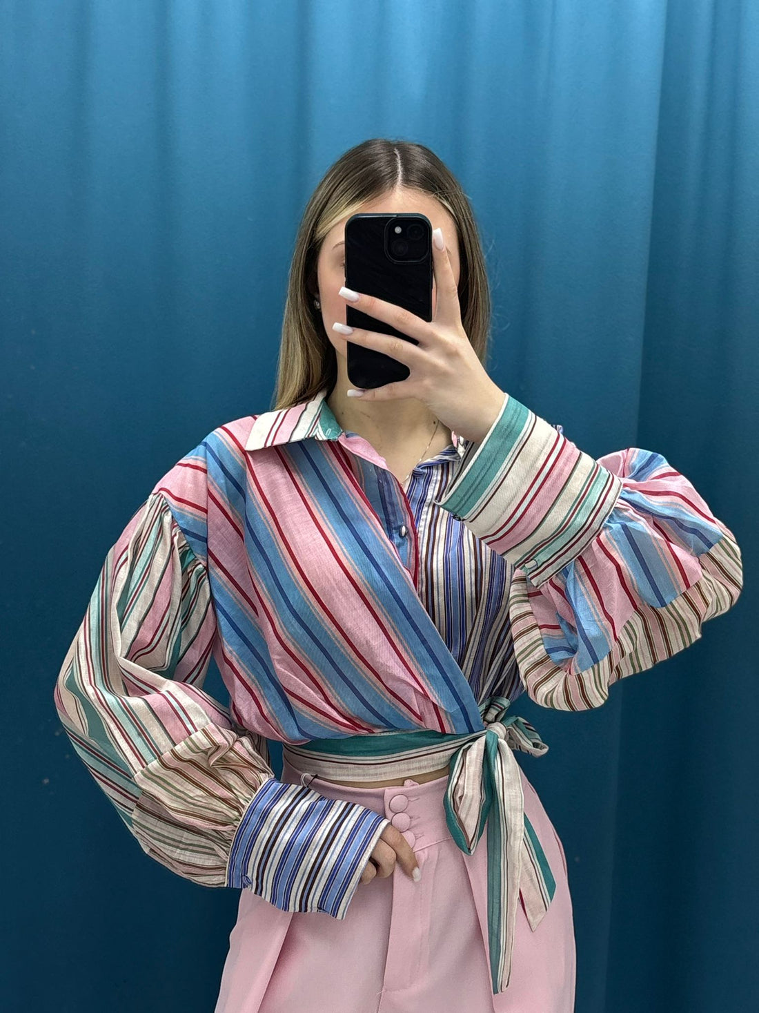 Camicia"Candy Stripes 🍬✨”-4905
