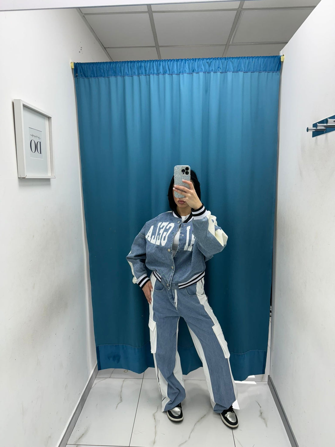 Coordinato giacca e pantalone denim 232