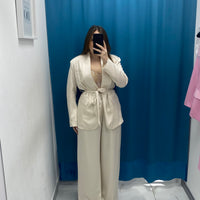 Tailleur satin giacca e pantalone GC32