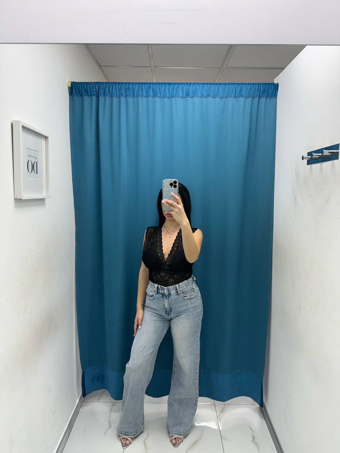 Top corto in pizzo 9638