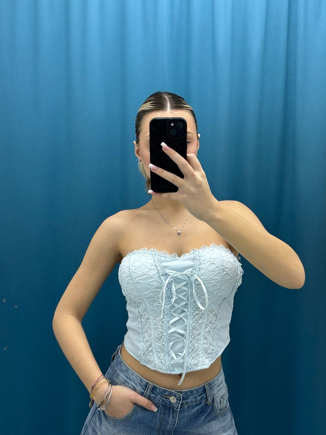 Bustier Corsetto in Pizzo-7298