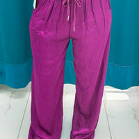 Pantalone palazzo satin 24205