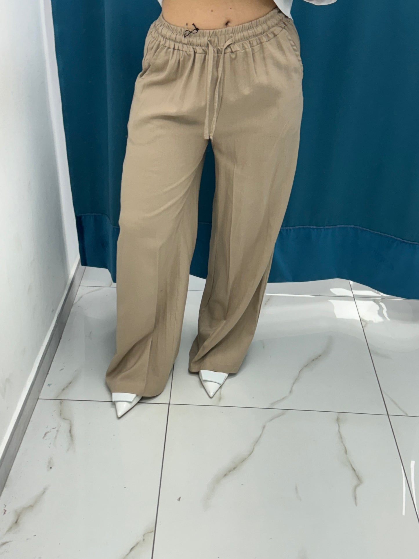 Pantalone simil lino 5816