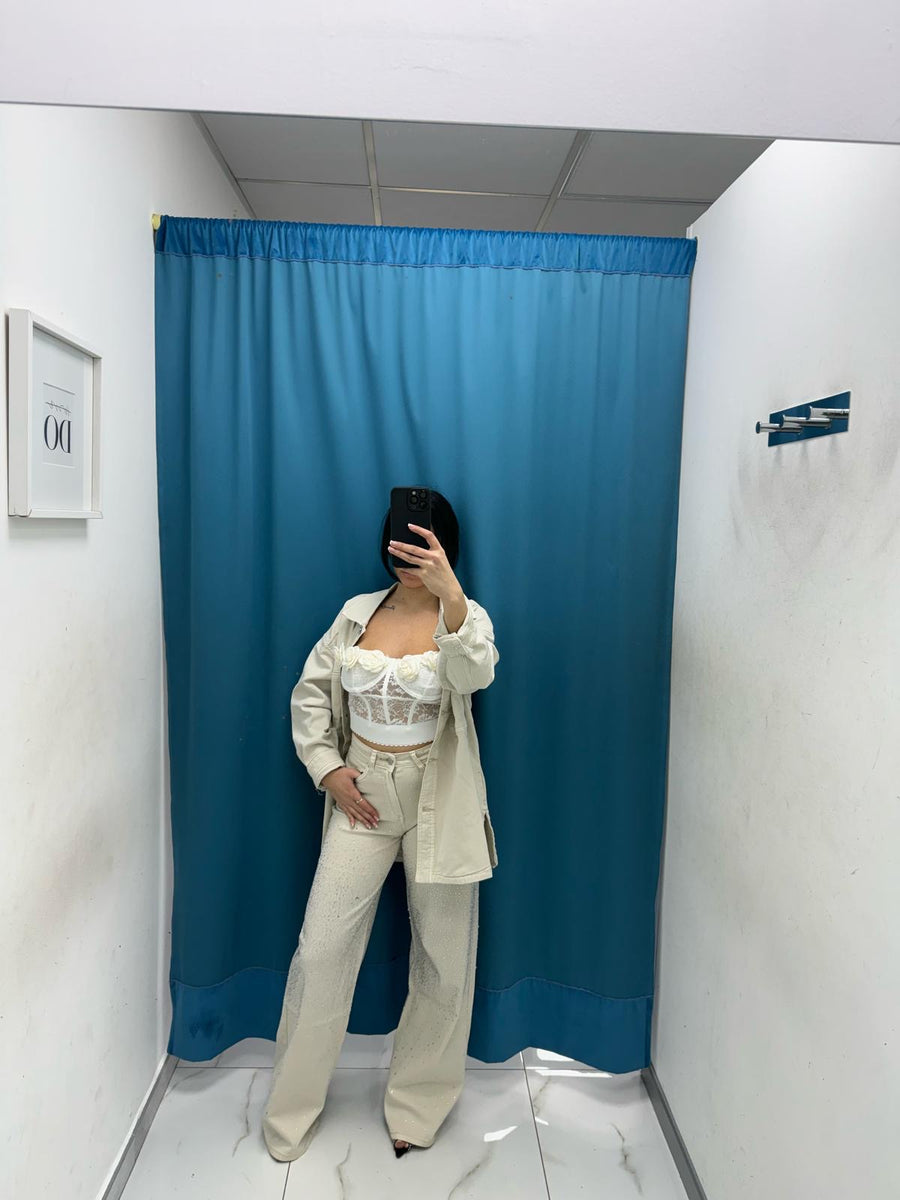 Coordinato denim panna 3003