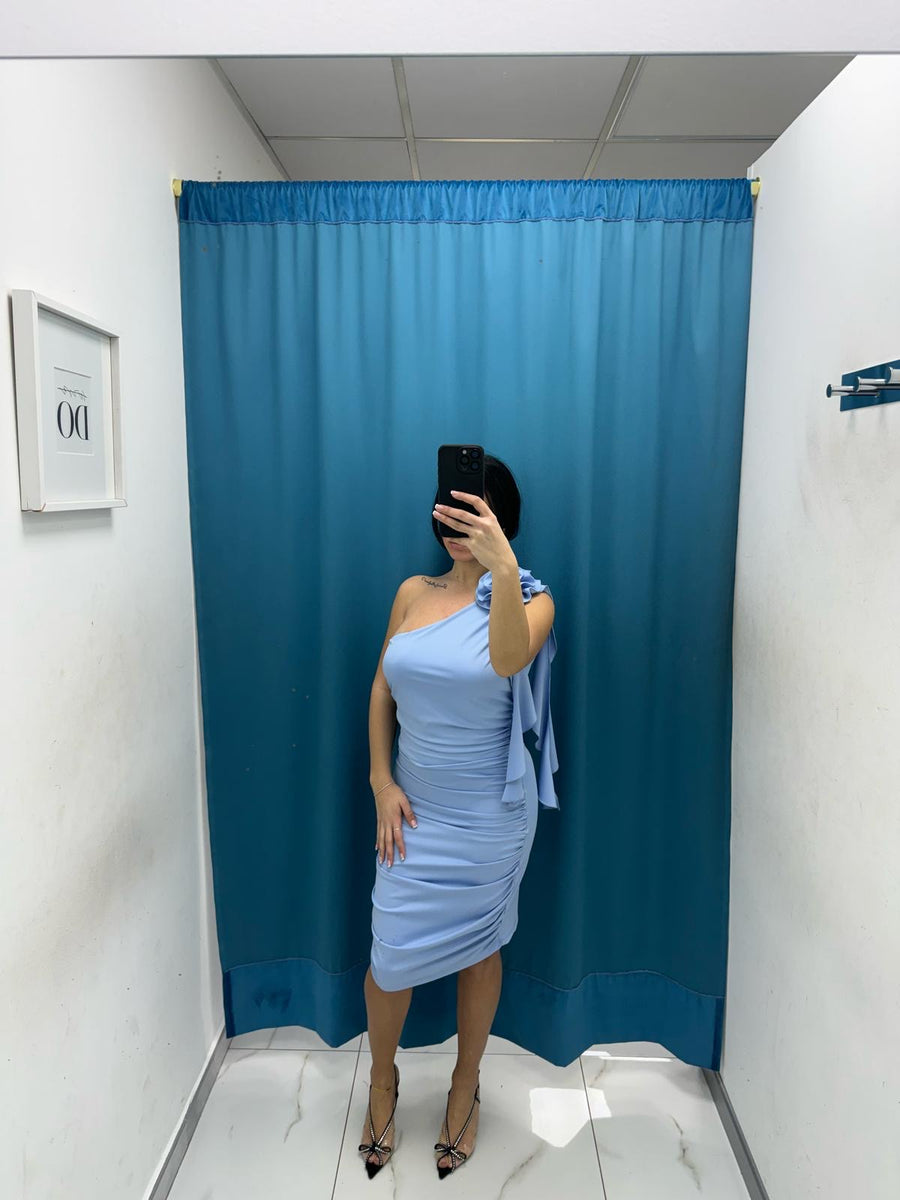 Vestito con fiore 10541