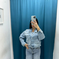 Giacca denim crop 3529