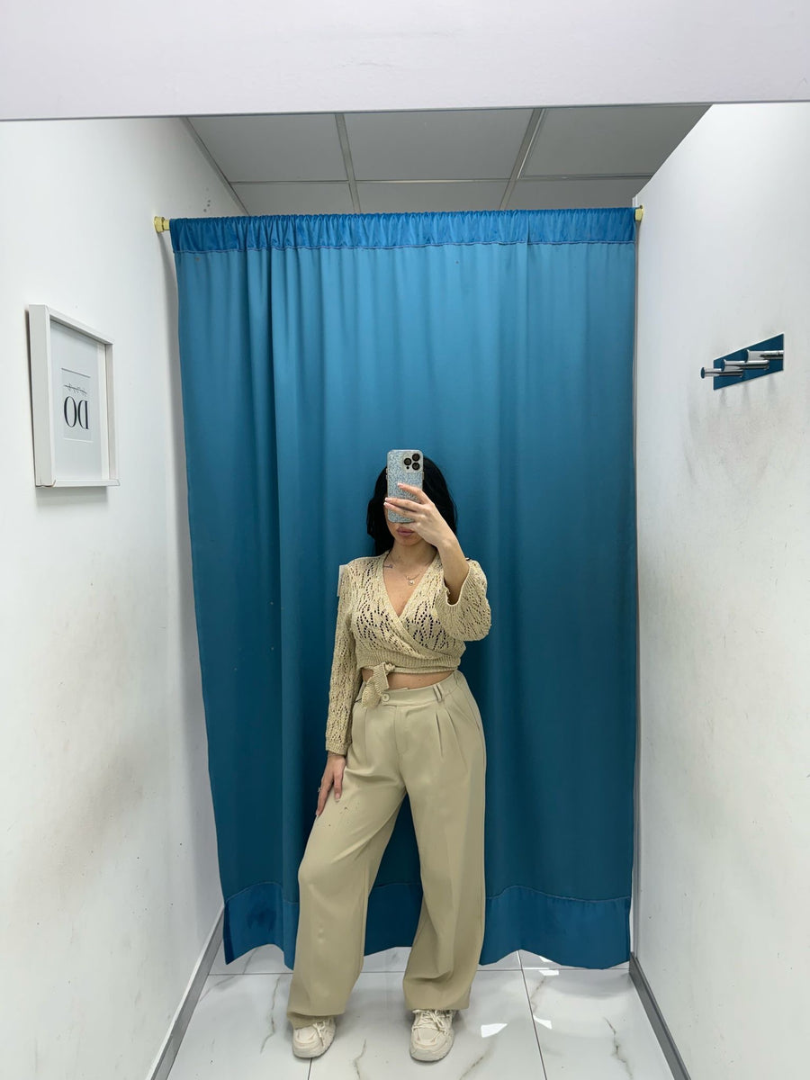Pantalone wide leg 15592