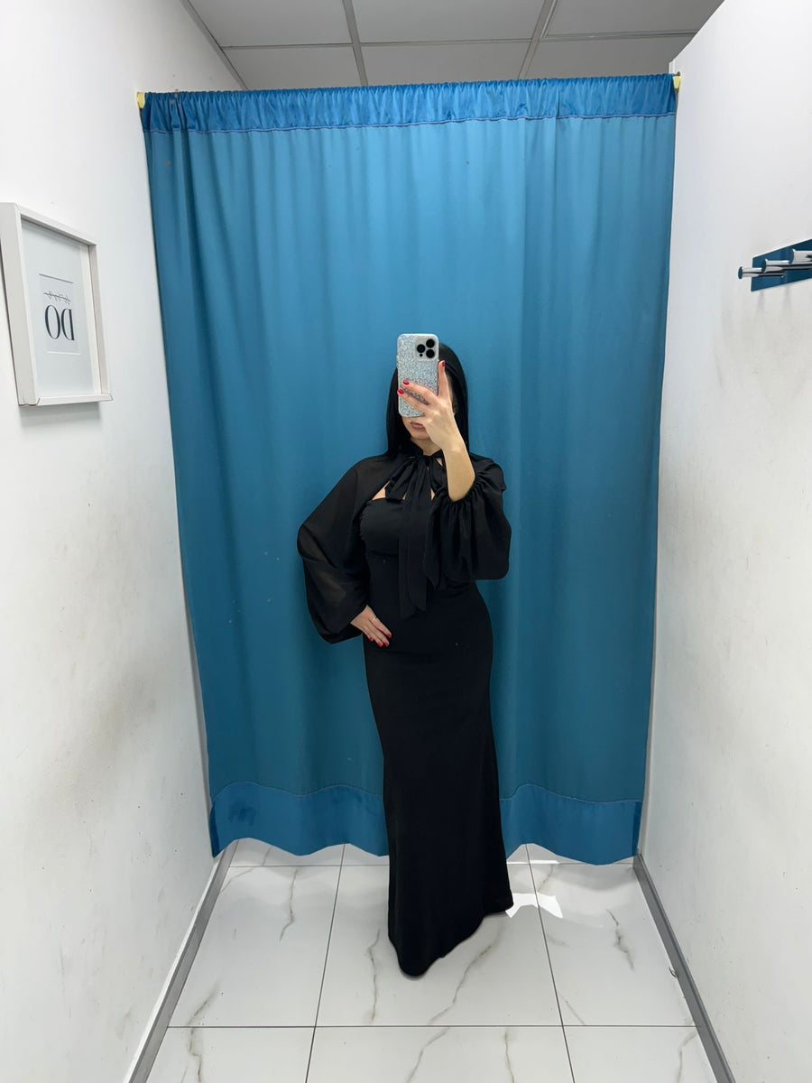 Vestito lungo a campana 39700