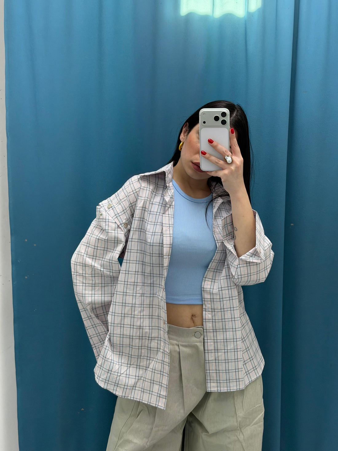 Camicia “SwitchCheck Overshirt”-51685