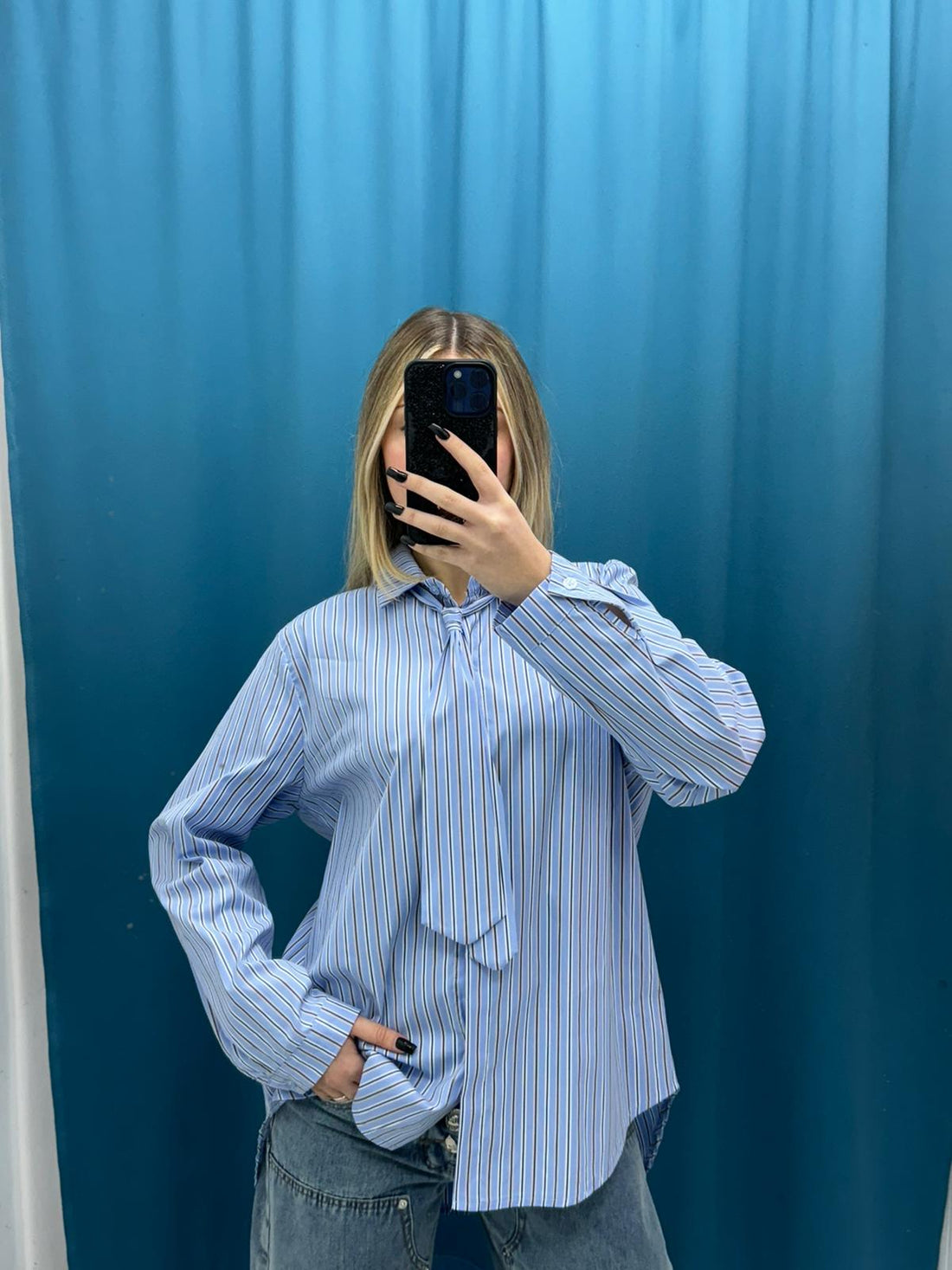 Camicia"Striped Over Shirt Tie"-02926