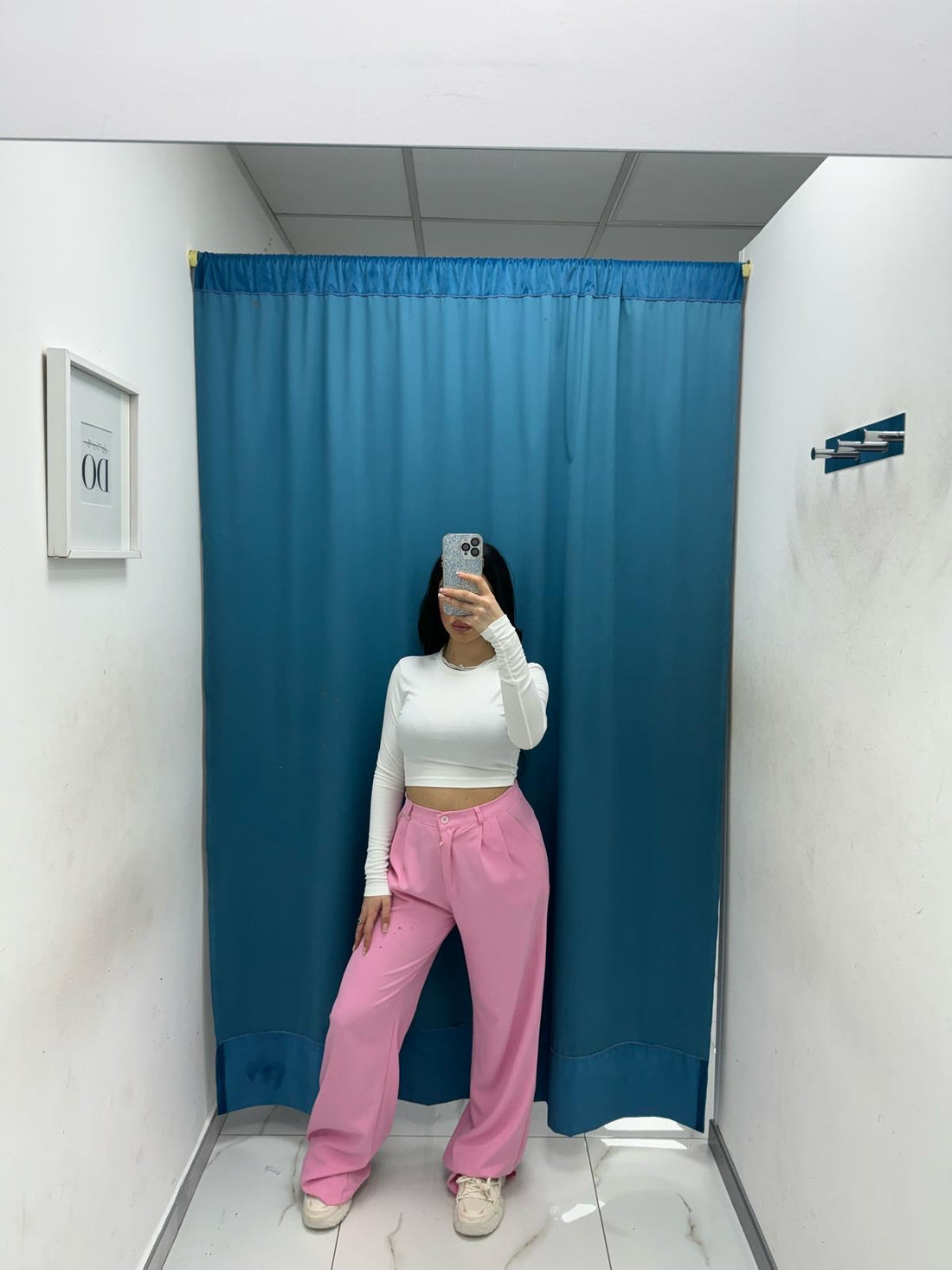 Pantalone a palazzo rosa 13127