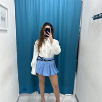Gonna plissettata celeste 2303