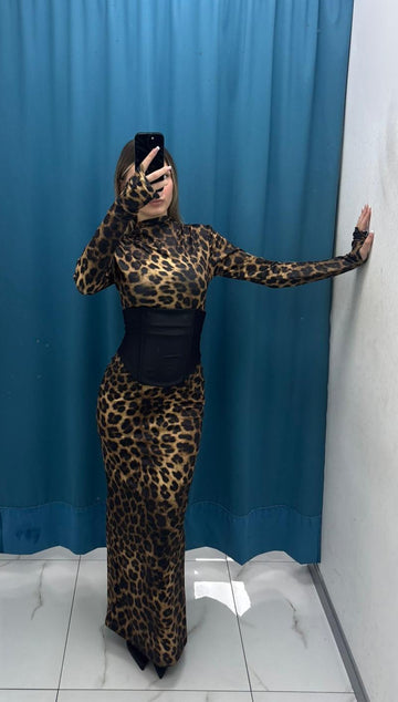 Abito "Leopard Luxe"-2157