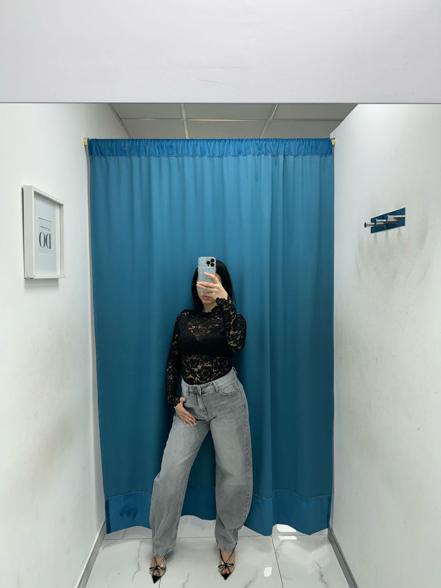 Jeans balloon grigio 55384