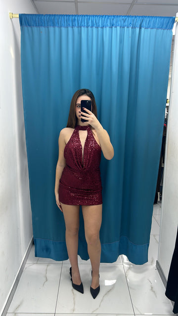 Vestito paillettes Dali 25924