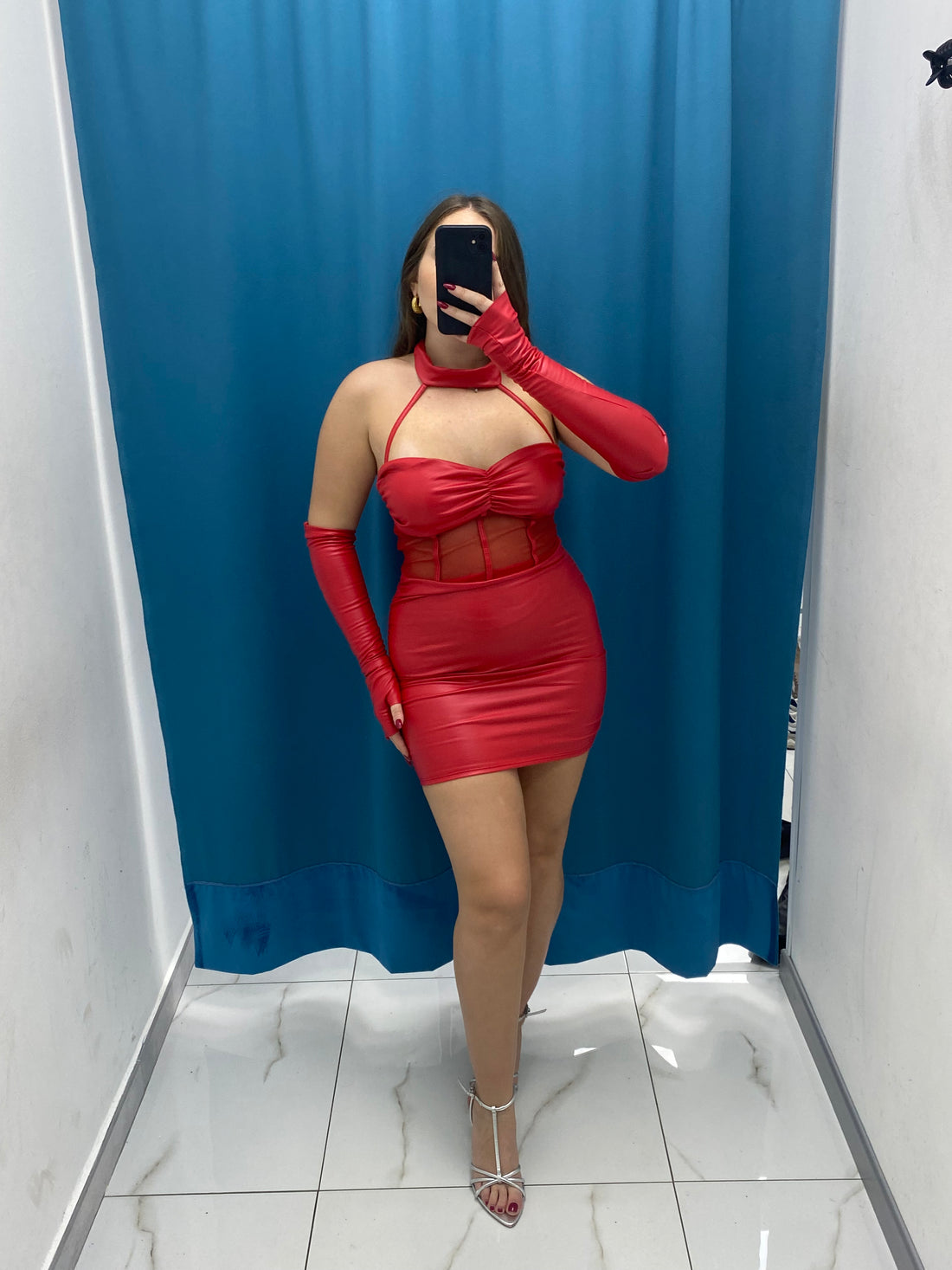 Vestito in ecopelle 6999