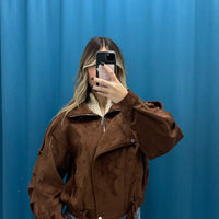 Giubbino "Biker in Suede"-2888