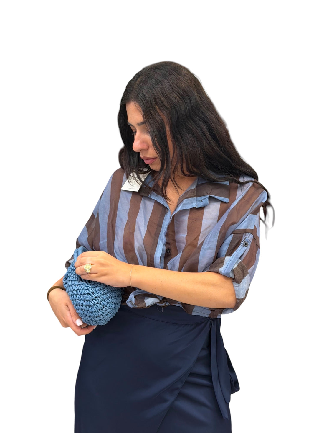 Gonna pareo in raso midi - 5108