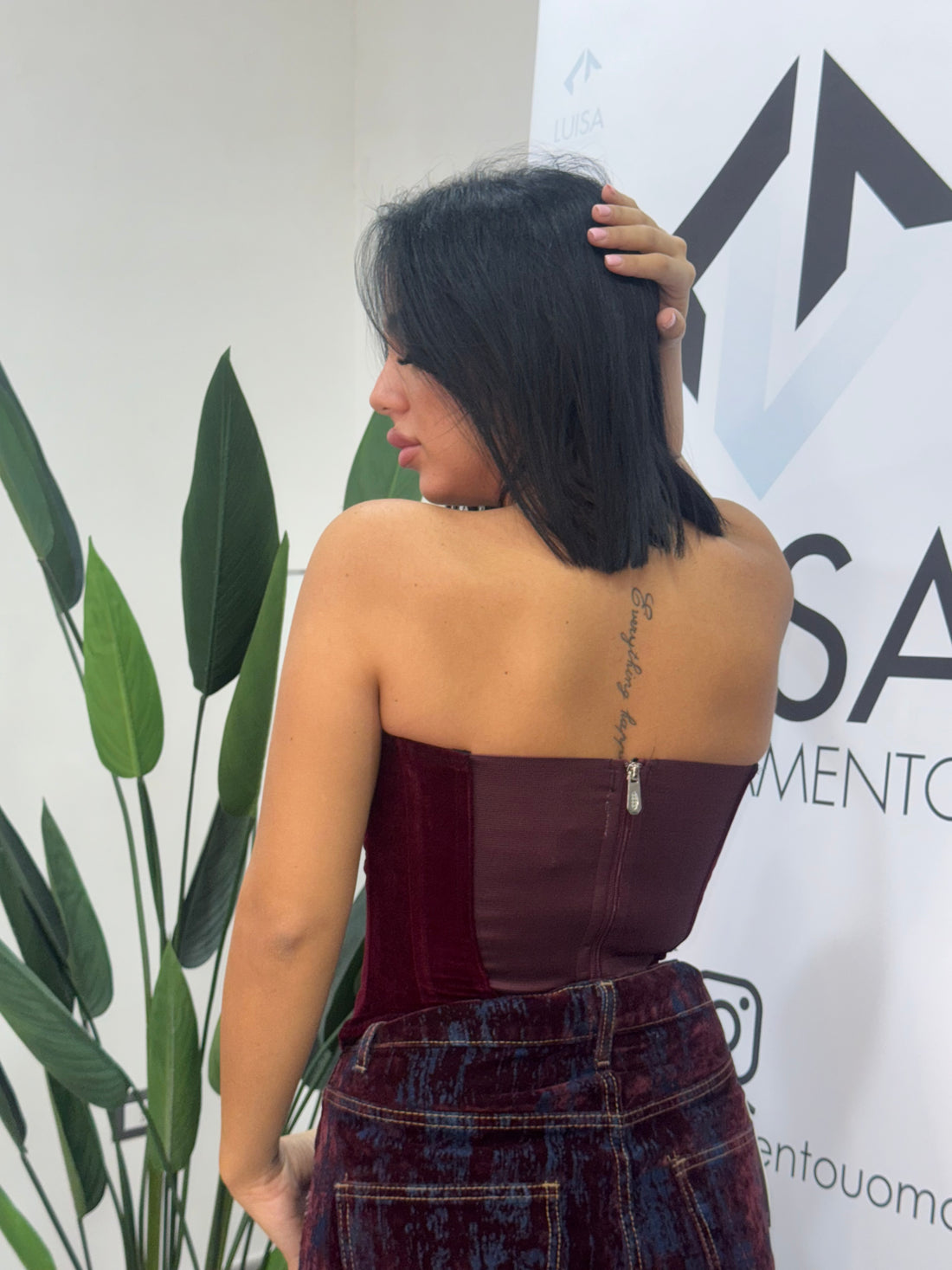 Crimson Velvet Corset - 6030