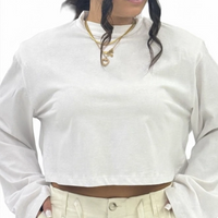 Maglia"Long Sleeve Crop top"-02703