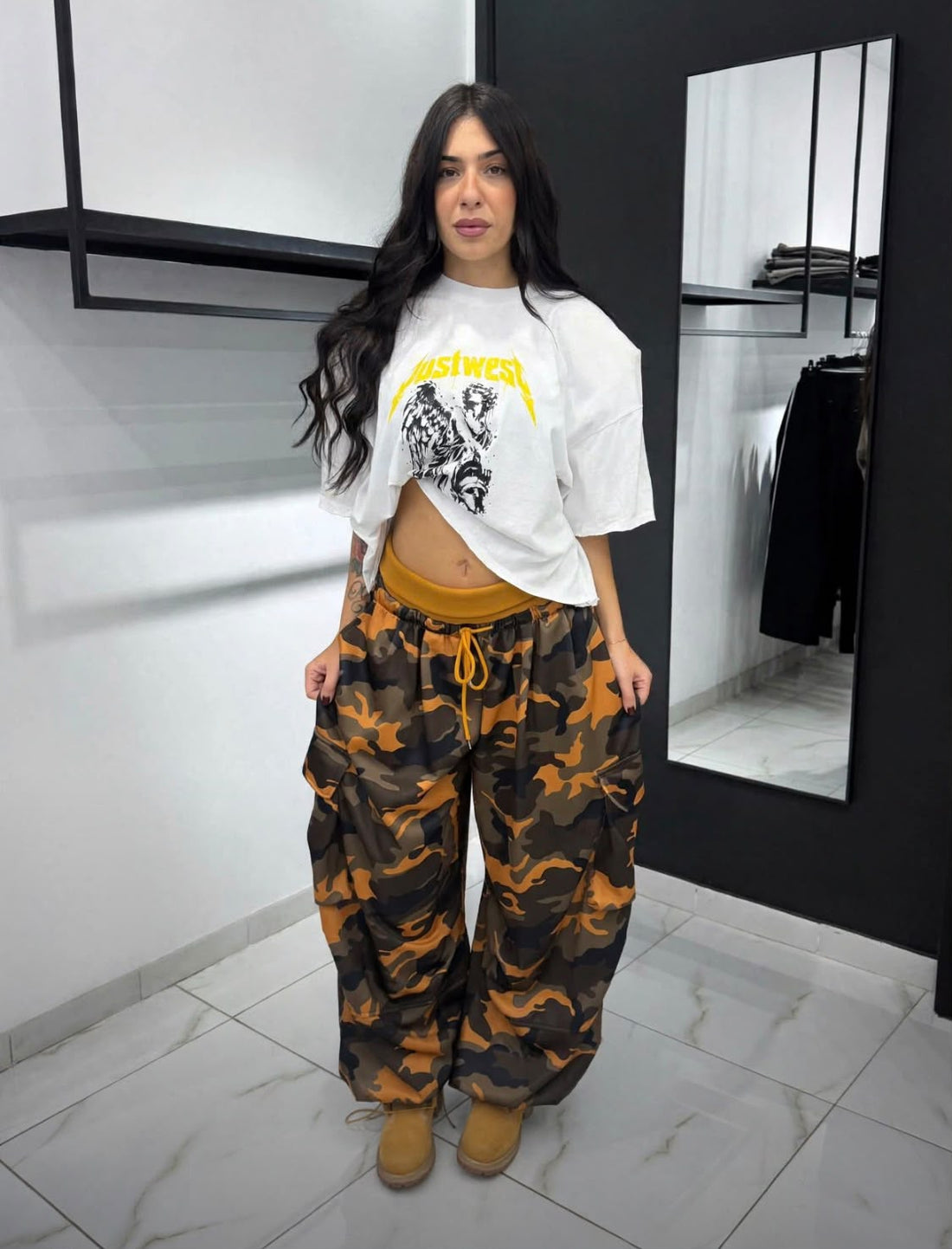 Felpa Off Shoulder Urban Chic-16177
