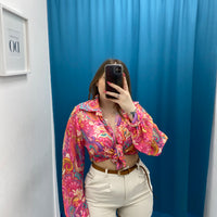 Shorts con cintura panna