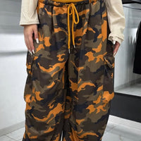 Pantalone Cargo Camouflage Mustard-59827