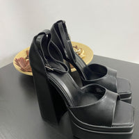 Sandali con Plateau Black
