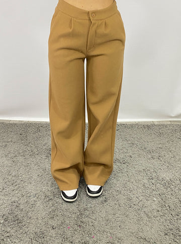Pantalone Wide Leg Di Lana