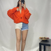 Giacca/ Cardigan con Bottoni Oversize 11987