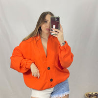 Giacca/ Cardigan con Bottoni Oversize 11987