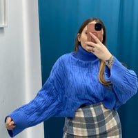 Maglione trecce vari colori 1112