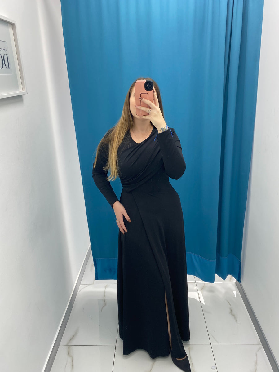 Vestito Lungo con Spacco 25328