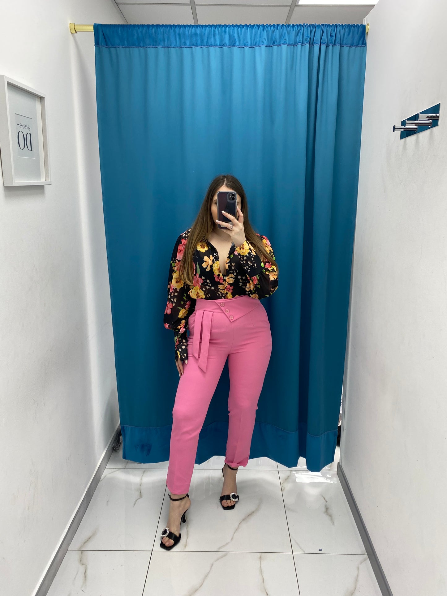 Pantalone regular fit rosa 9026