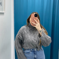Maglione trecce vari colori 1112