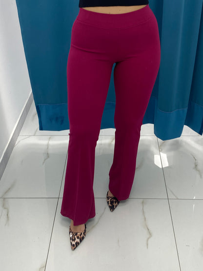 Pantalone a Zampa Magenta 2148