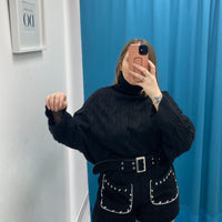 Maglione trecce vari colori 1112