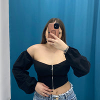 Top con scollo 10810