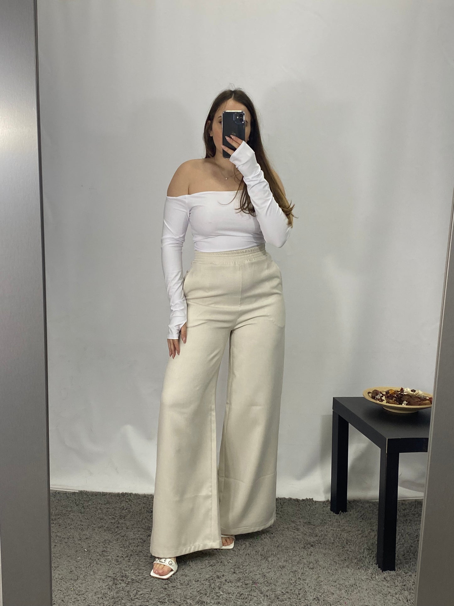 Pantalone a Palazzo Beige