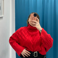 Maglione trecce vari colori 1112
