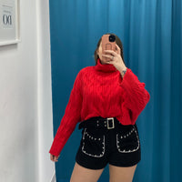Maglione trecce vari colori 1112
