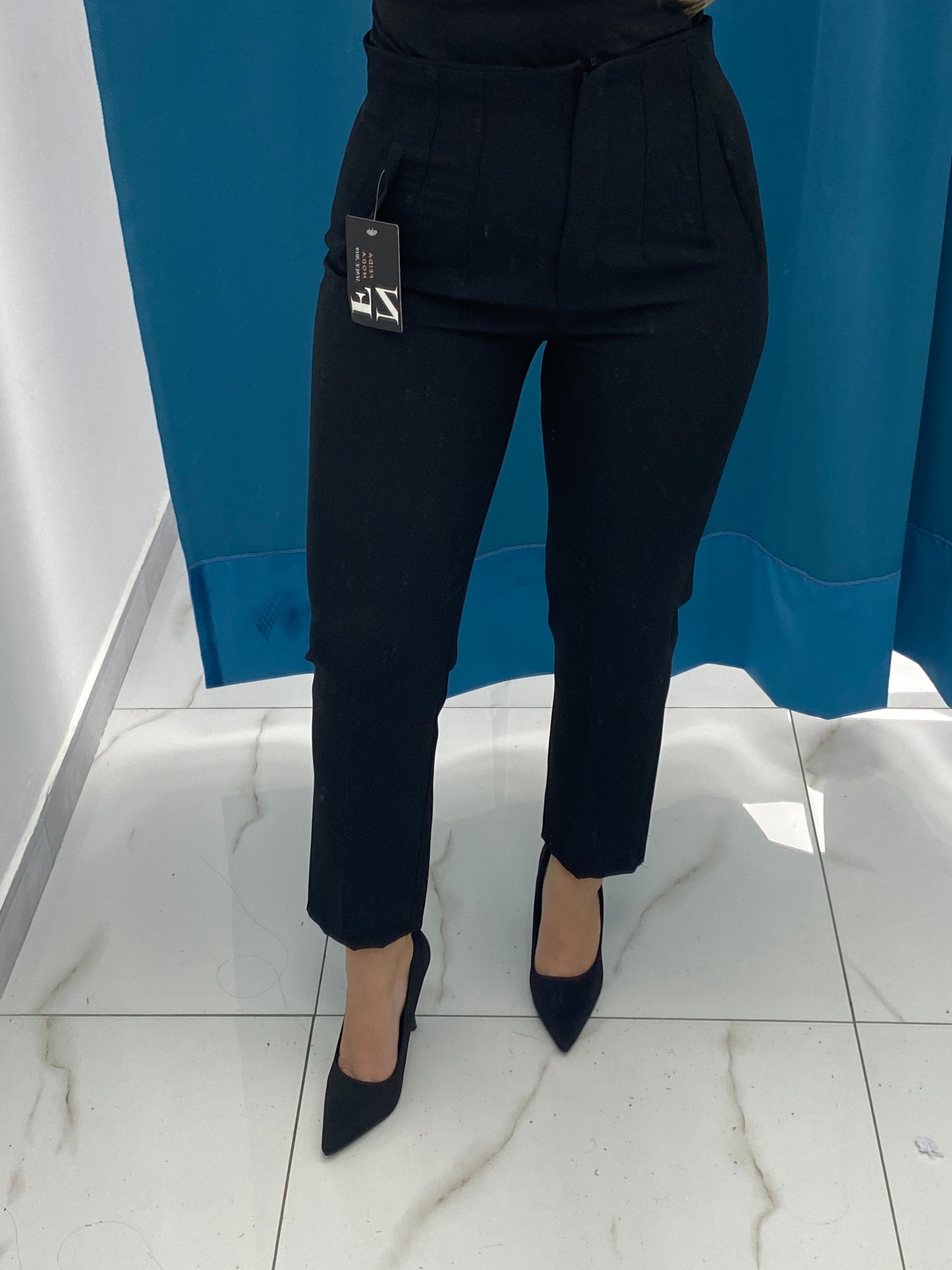 Pantalone Slim Fit Nero 8870