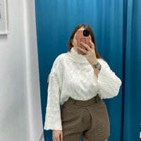 Maglione trecce vari colori 1112