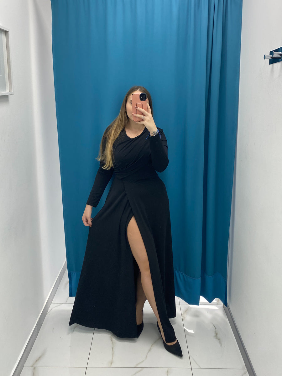 Vestito Lungo con Spacco 25328