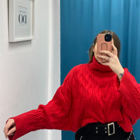 Maglione trecce vari colori 1112